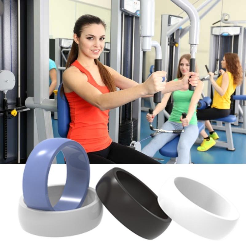 Soft Elastic Silicone Rings Lightweight and Sweatproof Sports Ring for Women Men Waterproof Finger Accessories