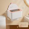 Tissue Box Wall-mounted Toilet Tissue Box Without Perforation Kitchen and Living Room Tissue Storage Box