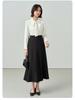 Women's White Short Sleeve Chiffon Bow Blouse - Professional Formal Top for Interview Suit
