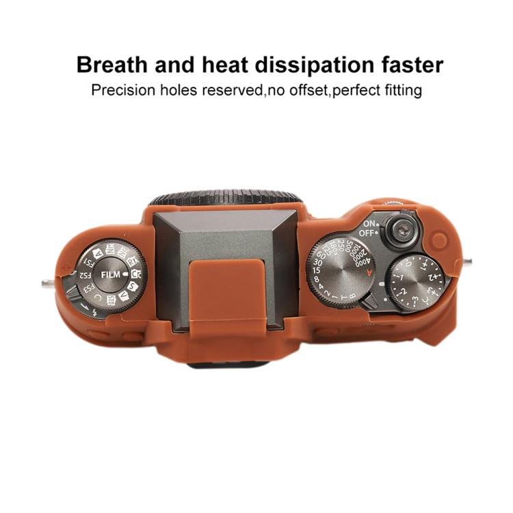 Glossy Soft‑Silicone Shock‑Resistant Camera Protective Shell, Anti‑Vibration Cover For FUJIFILM X‑T50 Mirrorless Camera