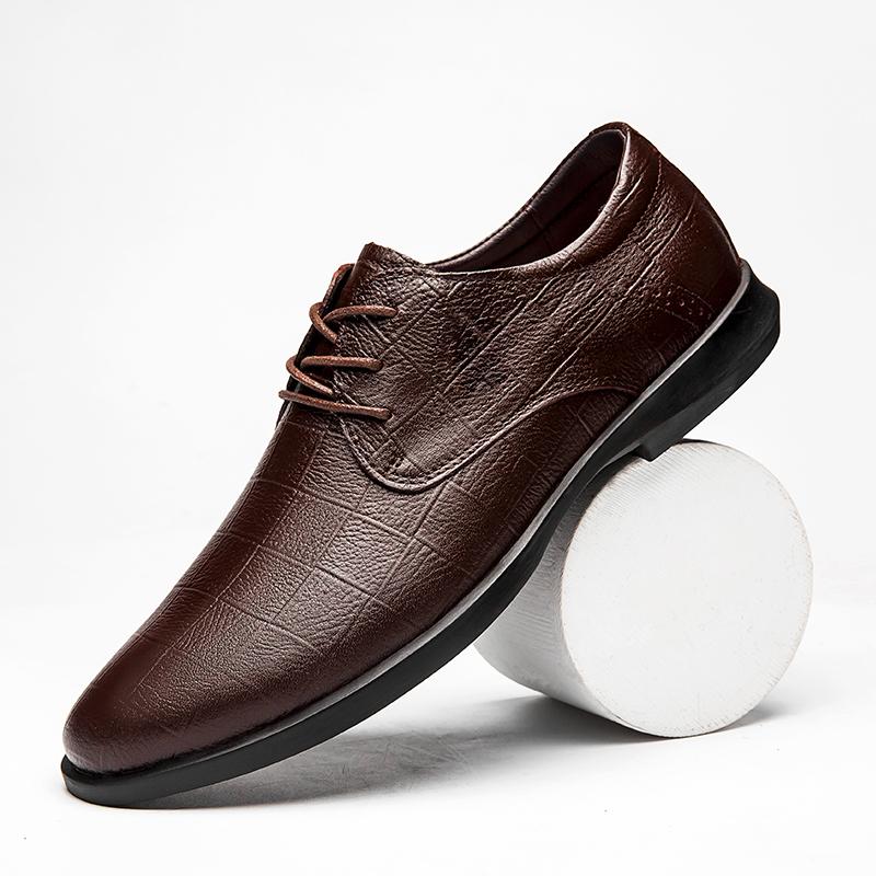 Mens Casual Shoes Genuine Leather Oxford Shoes For Men Italian Quality Formal Dress Wedding Footwear Brand Luxury Winter Shoes