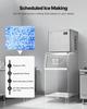 Commercial Ice Maker Machine - Head, 204 kg/Day Stainless Steel Ice Machine with Scheduled Ice-Making, Self-Cleaning, Adjustable Thickness, Ideal for