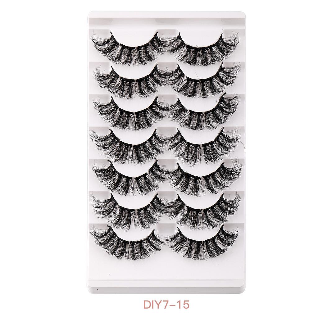 High Imitation Mink Hair False Eyelashes Thick Curled Segmented Eyelashes Simulation Of Natural Eyelashes