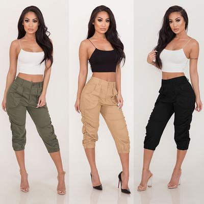 New Summer Women's Casual 7/8 Pants Workwear Harem Pants