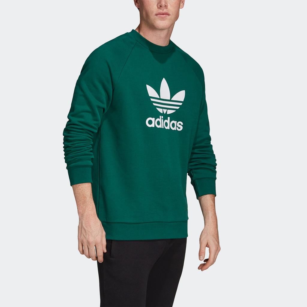 adidas Originals Casual Sports Round Neck Pullover Green Men's FL1774