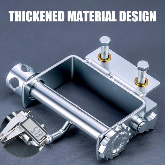 Universal Truck Rope Clamp Tie-Down Tool, Heavy-Duty Steel Cargo Securing Fastener, No-Weld Installation Rope Tightener for Pickup Trucks Trailers
