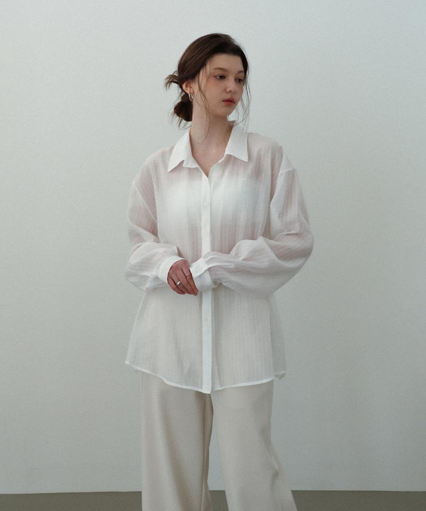 SIEERING Aira Two-Way Wrap Shirt_[Ivory]