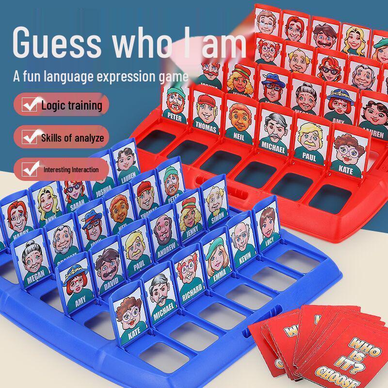 Guess Who: Children's Educational Logic Training Game - Two-Player Interactive Parent-Child Battle