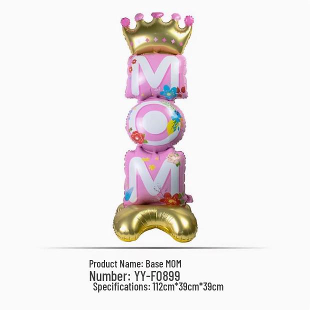 Large Standing Aluminum Foil Balloon for Mother's/Father's Day Decoration