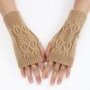 Twist Knot Short Wrist Cover Autumn and Winter New Men's and Women's Warm Fashion Half Finger Sleeves Fake Sleeves