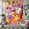 Wall TapestryThe Amazing Digital Circus Art Hanging Cloth Decorative Background Cover for Room Decoration