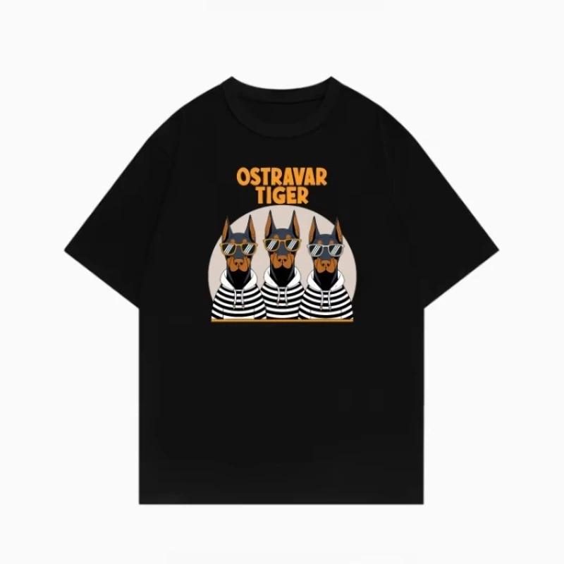 2025 Tiger Onitsuka Home Tiger Tide Brand Ins American Letterprinteds and Unisexs Half Sleeve Loose Short Sleeve Tshirt