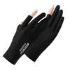 Summer Sun Protection Gloves for Women's Ice Silk Anti Ultraviolet Outdoor Thin Cycling Driving Anti Slip Short Touch Screen Gloves