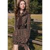 Betu Women's 2026 Spring Stylish Plaid A-Line Ruffle Dress