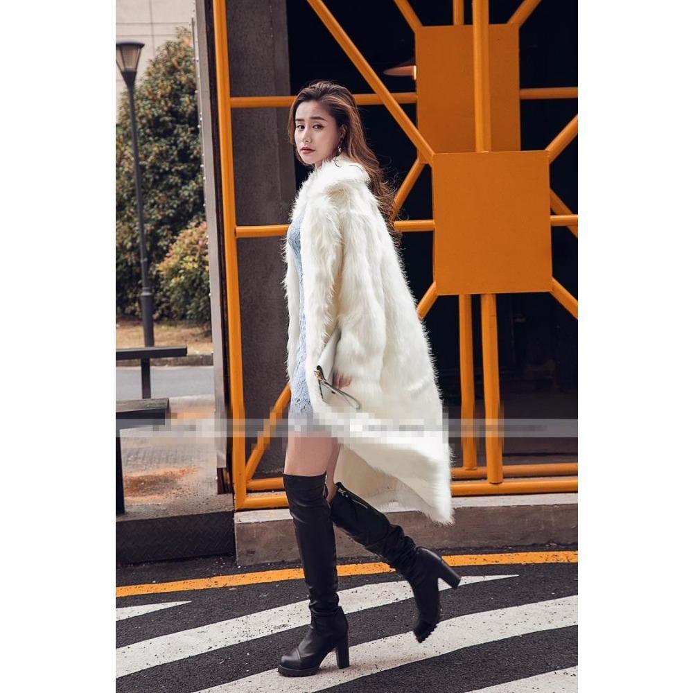 Autumn and Winter New Imitation Fox Fur Coat Mid-length Fur Coat Women's Loose Fashionable Warm Coat