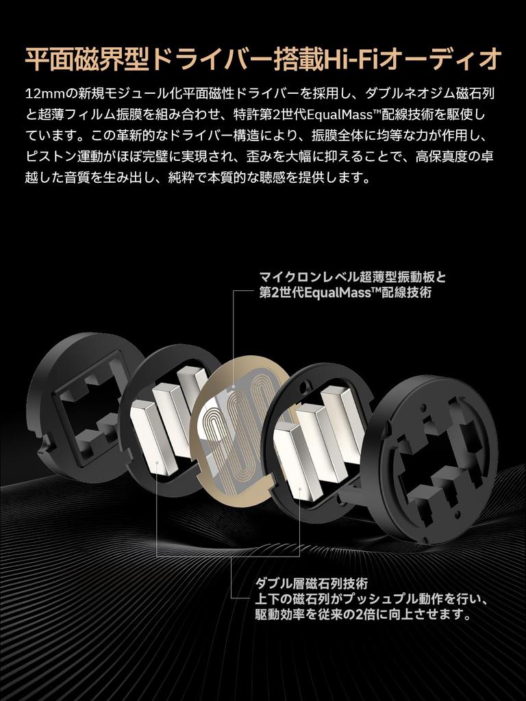 [VGP2025 Gold Award & Planning Award] Edifier NeoBuds Planar Wireless Earbuds, Bluetooth, Noise Cancelling, Planar Magnetic Drive, Wireless Charging,