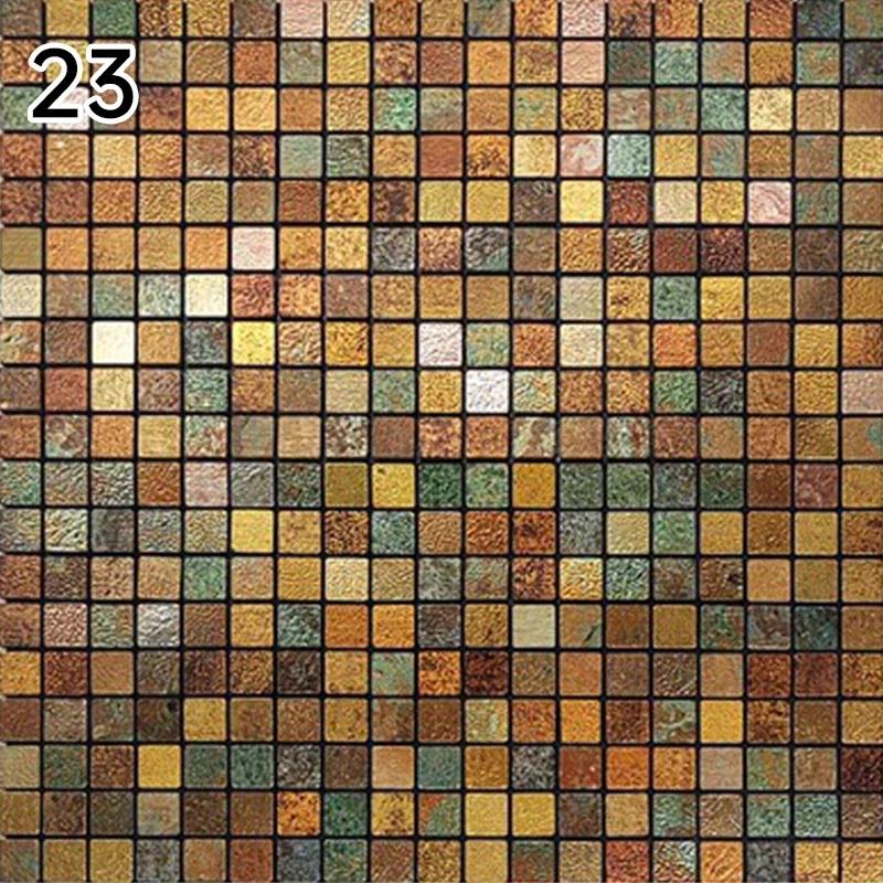 30X30Cm Self Adhesive Mosaic Wall Decal Waterproof Kitchen Bathroom Wallpaper Wall Stickers Small Lattice Crystal Sticker Tile