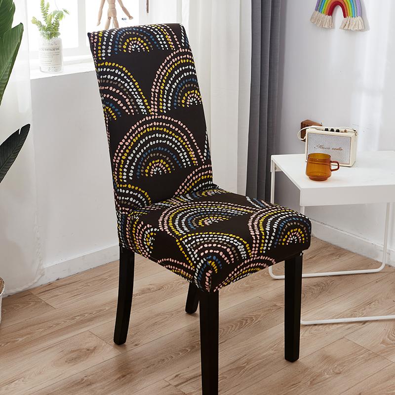 Four Seasons Universal Milk Silk Chair Cover Dust-Proof One Set Of El Conjoined Backrest All-Around Printing