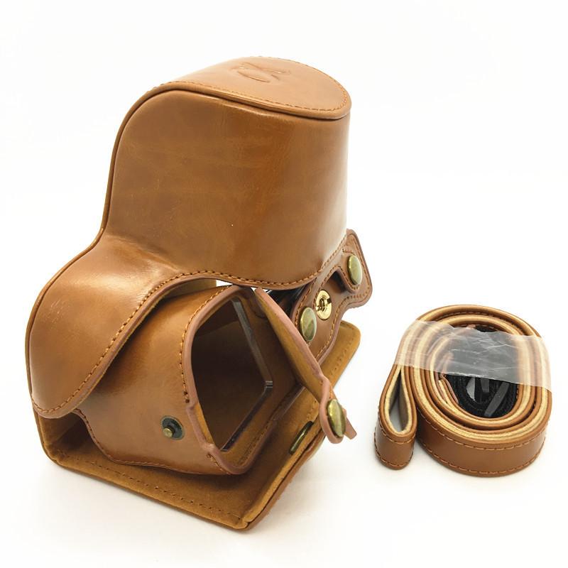 MeterMall Leather Camera Case for Sony A6400 ILCE-6400 Camera Protective Bag with Shoulder Strap Outdoor Travel Shell Coffee Electronic Accessories MeterMall Leather Camera Case for Sony A6400 ILCE-6400 Camera Protective Bag with Shoulder Strap Outdoor Travel Shell Coffee Electronic Accessories