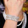 925 Silver Hip Hop Tennis Bracelet with Cubic Zirconia