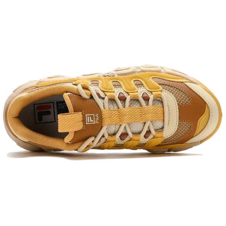 Fila Croissant Xmas Versatile Comfortable Shock Absorbing Non-Slip Low-Top Dad Shoes Women Sneaker Brown F12W342103FSI