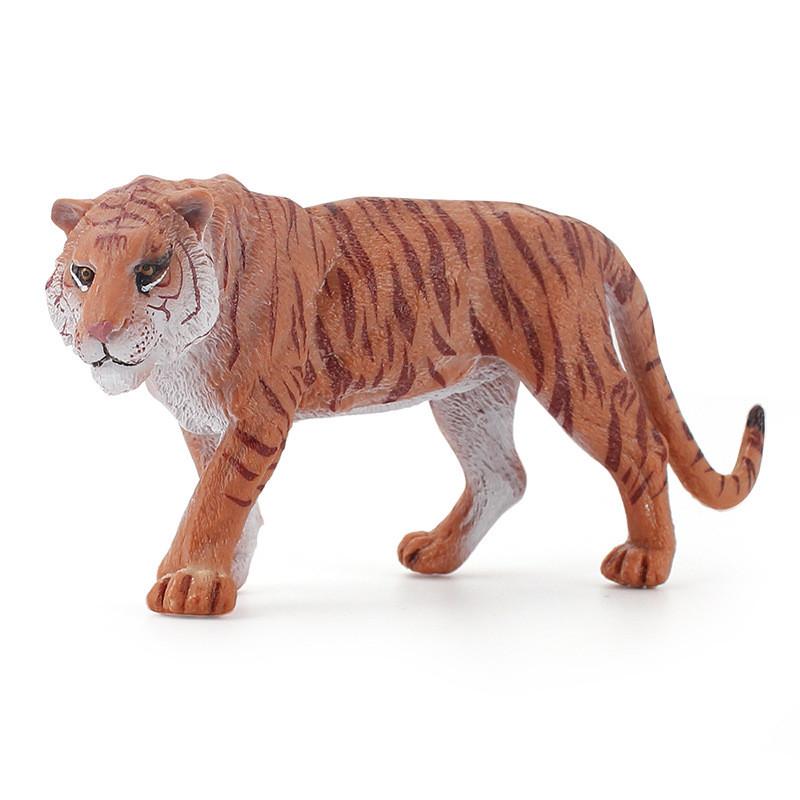 Pvc Tiger Model Static Collectible For Kids Educational Display