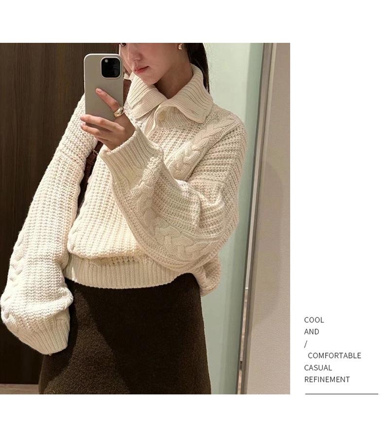 Creamy Lamb Wool A-Line High-Waisted Petite Skirt - Women's Spring 2026 Collection