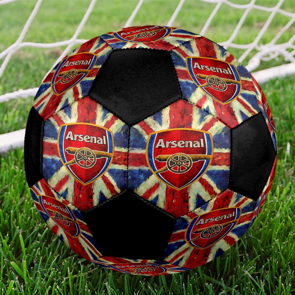 1pc The Arsenal Football Club Soccer Ball Size 5 Indoor Soccer Ball Fashion Colorful Backyard Game - Great For Sports Fans Gift HE119