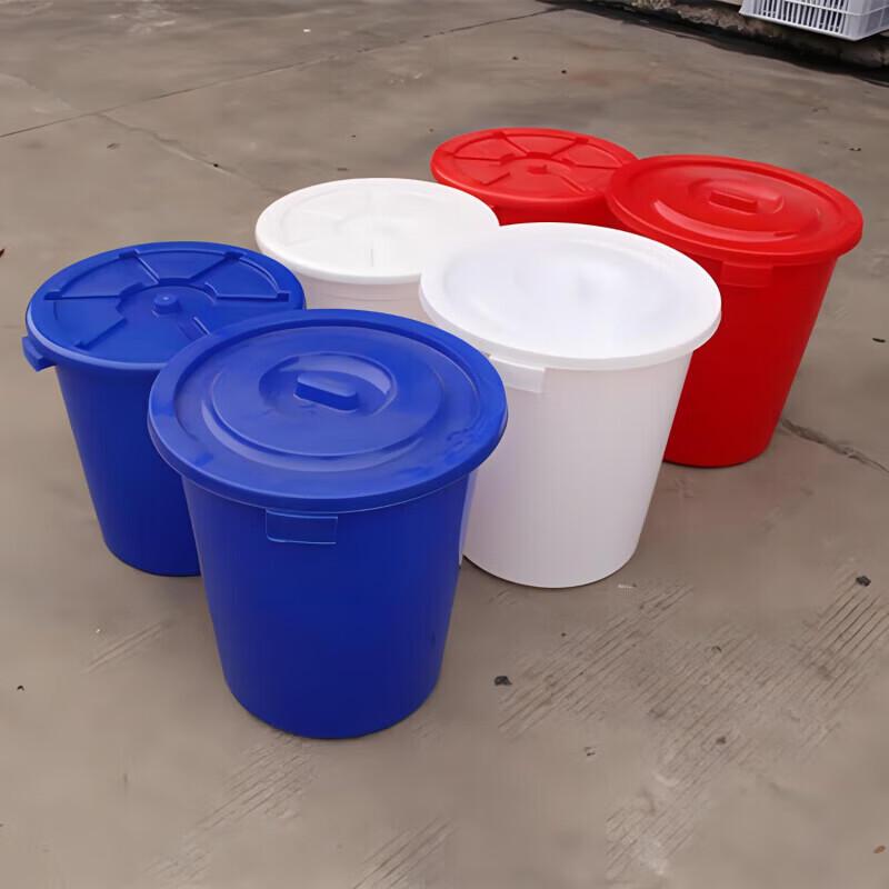 Thickened Round Plastic Multi-purpose Bucket with Lid