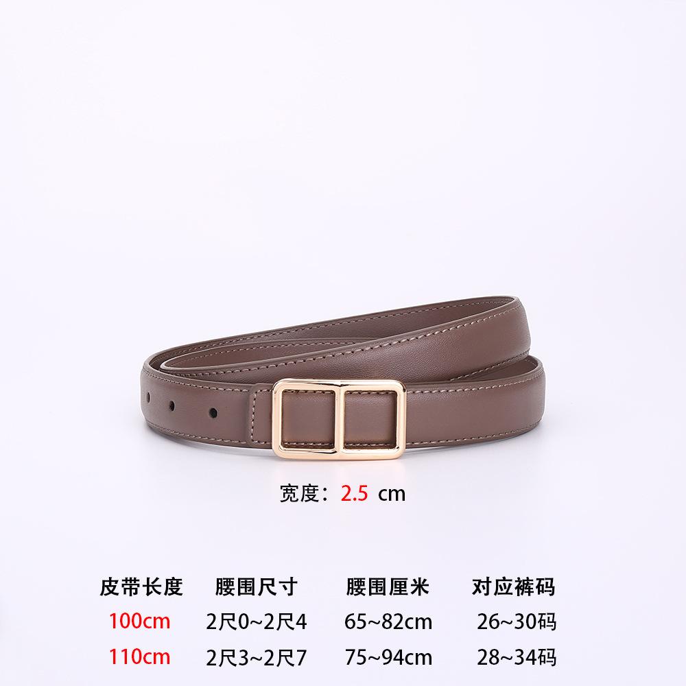 Leather Belt Ladies Casual Business Simple Belt Decorated Jeans Belt Haute Couture