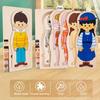 Children 3d Wooden Body Parts Puzzle Toy Anatomy Recognition Brain Development