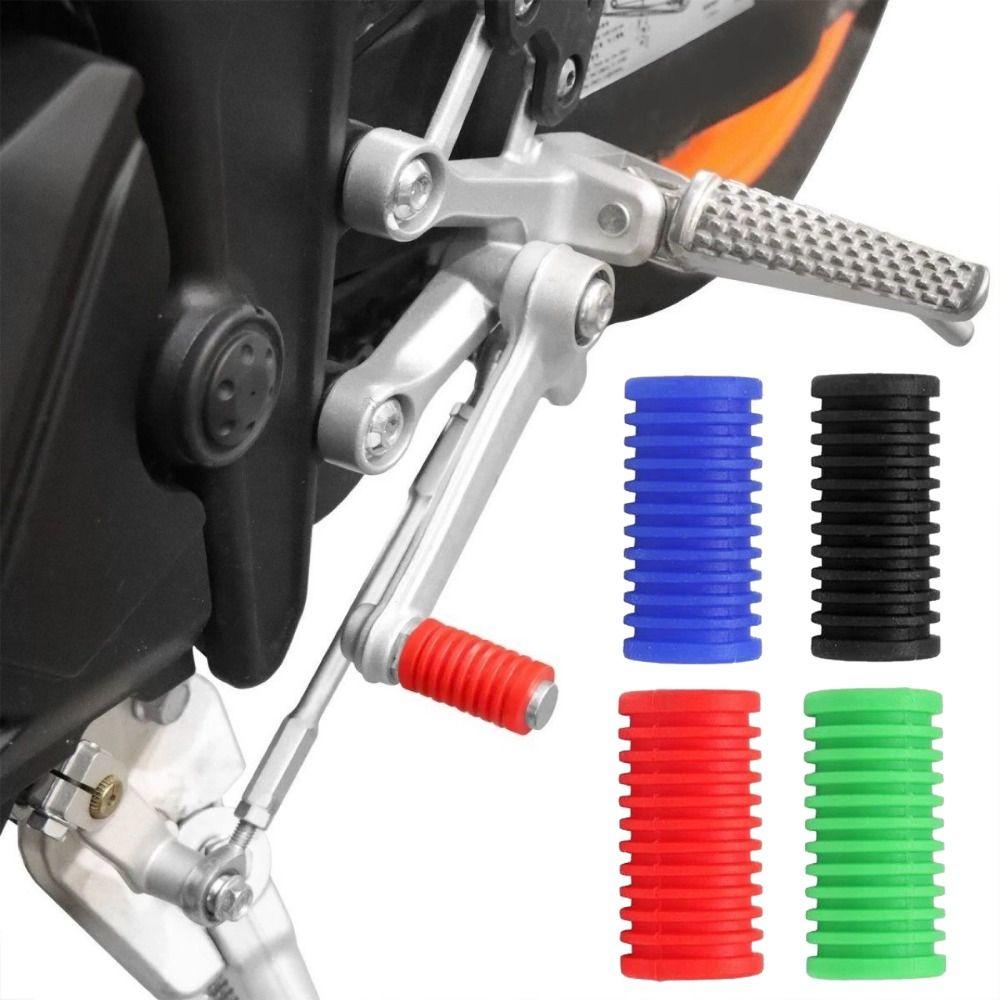 2Pcs Non-Slip Surface Motorcycle Shift Lever Cover Motorcycle Foot Pegs Cover Riding Protection