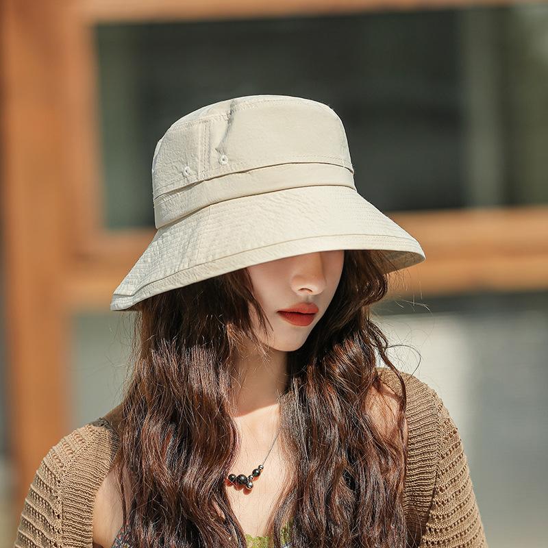 Quick-drying Waterproof Mountaineering Hat Women's Summer Face Small Anti-ultraviolet Bucket Hat Camping Travel Sunscreen Hat Men's Fishing Hat