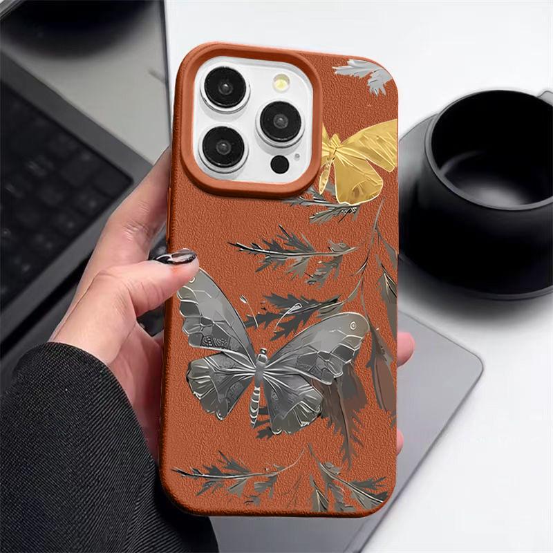Butterffly Printing Case For iPhone 16 Pro Max 15 14 13 12 11 Shockproof Slim Soft Silicone Case Cover
