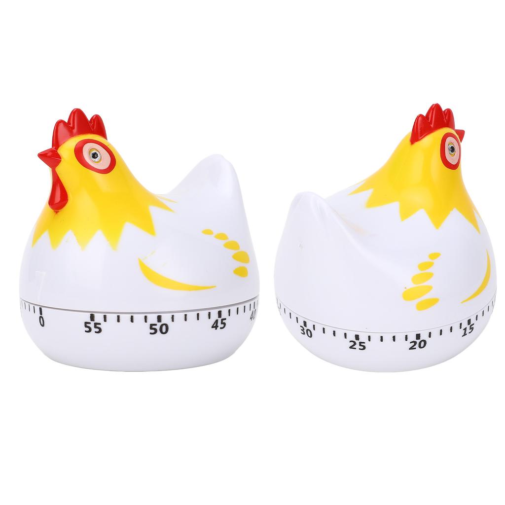 Timer da Cucina con Motivo Pollo, Timer da Forno con Forma Carina, Promemoria Meccanico a Conto alla Rovescia da 60 Minuti per Cucinare