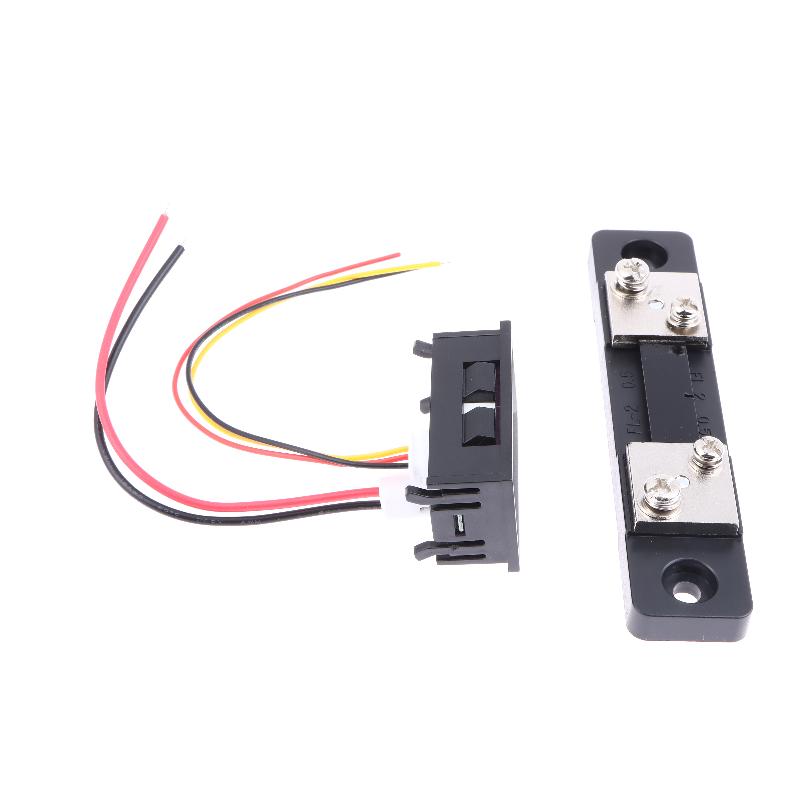 1 Set 100V 10A 50A 100A Voltage Current Meter Tester Digital Voltmeter Ammeter 0.28In Dual Led Display Panel With Connect Wires