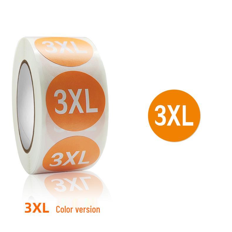 Self-Adhesive Round Size Stickers for Apparel & Footwear