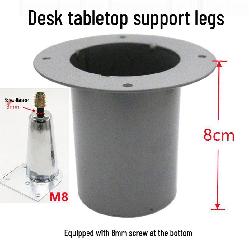 

Conical Foot Cup Tray Support: 8cm Tabletop Bracket Connection Parts Short Screws x10