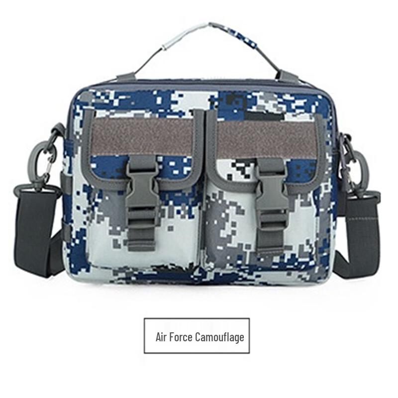 Тактическая камуфляжная сумка через плечо REWELL с USB-зарядкой