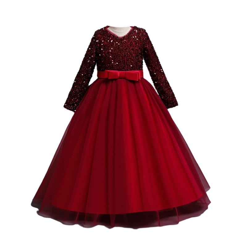 4-12 let Dětské Dívčí Šaty Roby Flitry Vystoupení Šaty Síťovaná Sukně