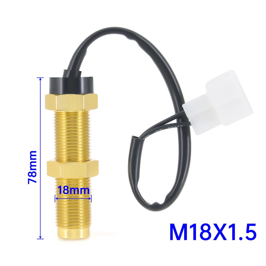 M16X1.5 M18X1.5 Drehzahlmesser Sensor 200mm Kabellänge Auto LKW Yacht Boot Sensor Passend für Diesel Drehzahlmesser Dieselmotor