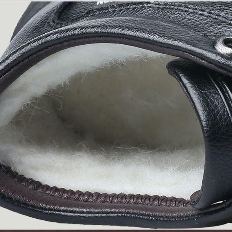 2025 Zimní Polstrované Zesílené Pánské Bavlněné Boty Sto Ležérní Sněhule Pánské Kožené Boty Venkovní Pánské Boty Pánské Boty