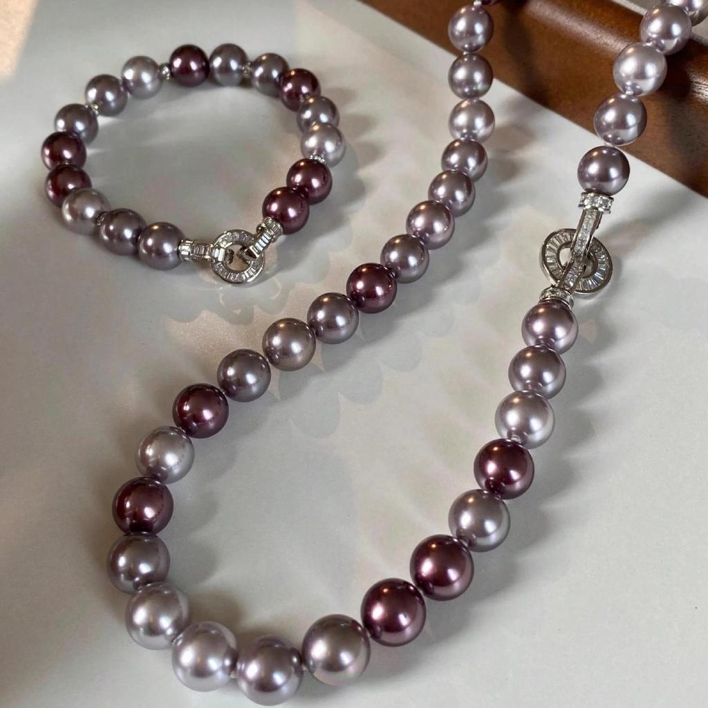 2025 Versatile Purple Pearl Necklace for Women – Perfect for Daily Wear & Valentine's Gift