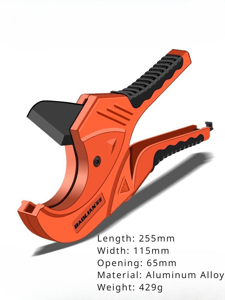 Pipe Cutter Plumber Scissors Ratcheting PVC PPR Plastic Hoses and Plumbing Cutter Tool for Pipeline Construction Maintenance