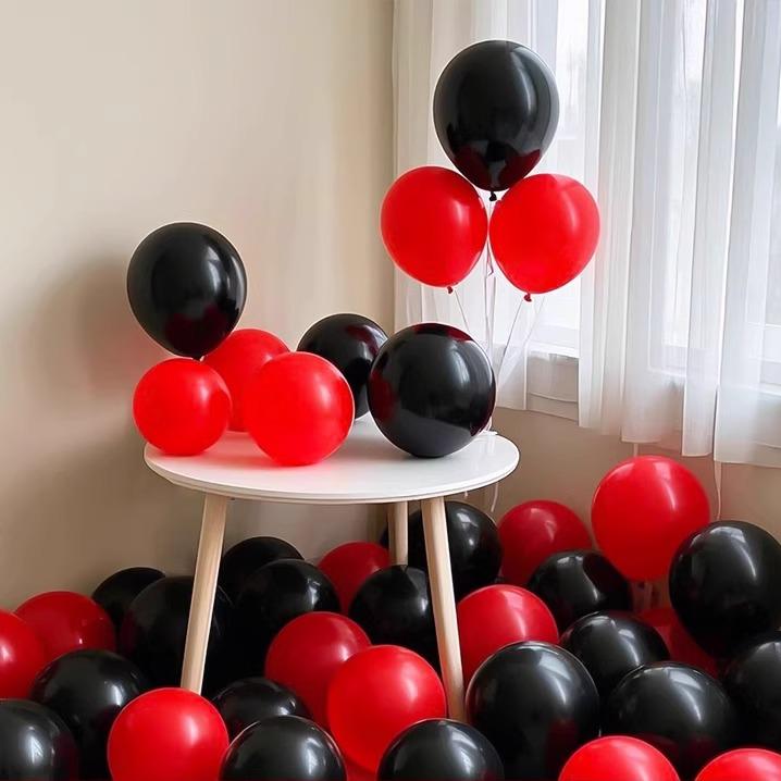 10-inch Red Latex Balloons for National Day, Mid-Autumn Festival, Weddings, Birthdays, and Party Decorations