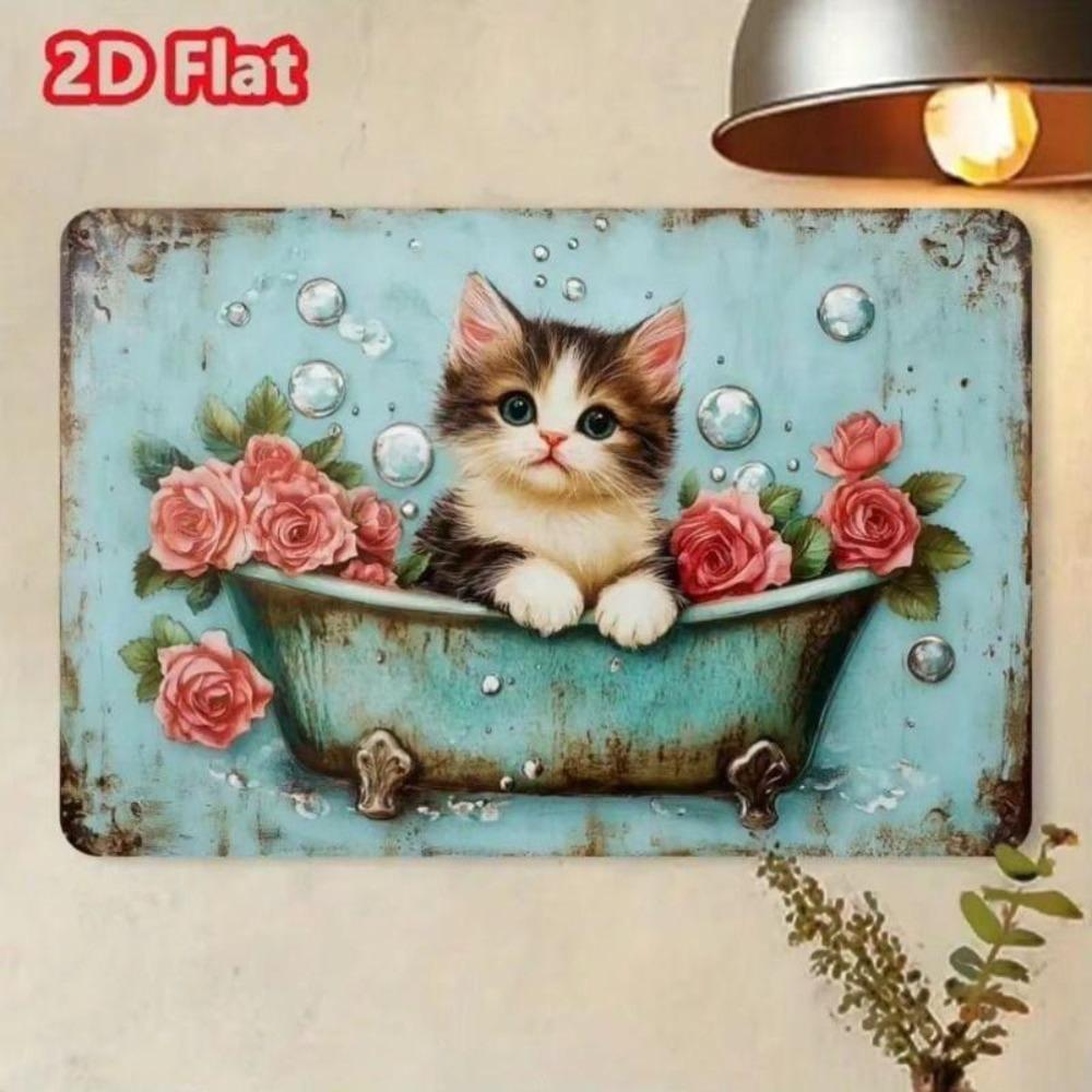 Retro Metal Tin Sign Art, Vintage Wall Decor for Living Room Garage 20x30cm