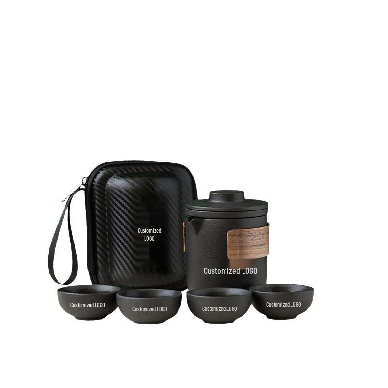 Tao Ding Xuan Ceramic Travel Tea Set (1 Pot, 4 Cups)