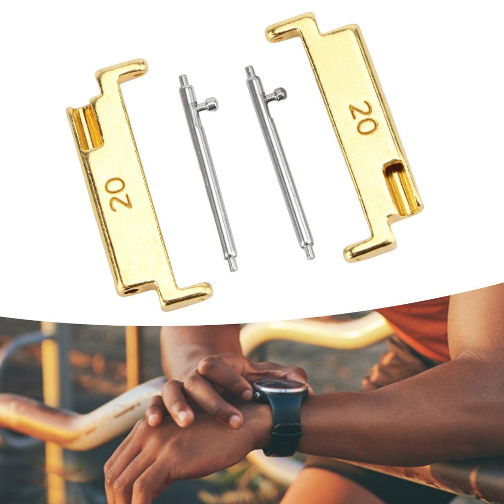 1 pár 20 až 22mm konektorů řemínku hodinek černé barvy adaptér pro připojení pásku poškozené konektory