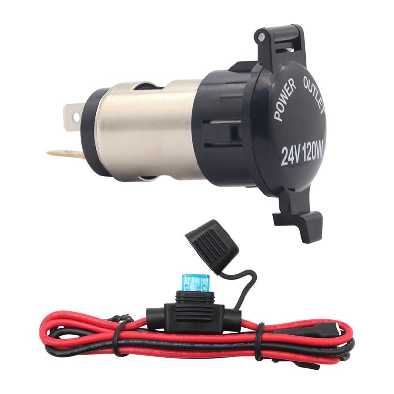 

Універсальна розетка прикурювача 12 В, штекер живлення, розетка, запчастини для автомобіля, вантажівки чорний