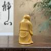 wood carving Laughlng Buddha Small Statue  Chinese characteristic craftsmanship Home, Room, office Attracting wealth decoration